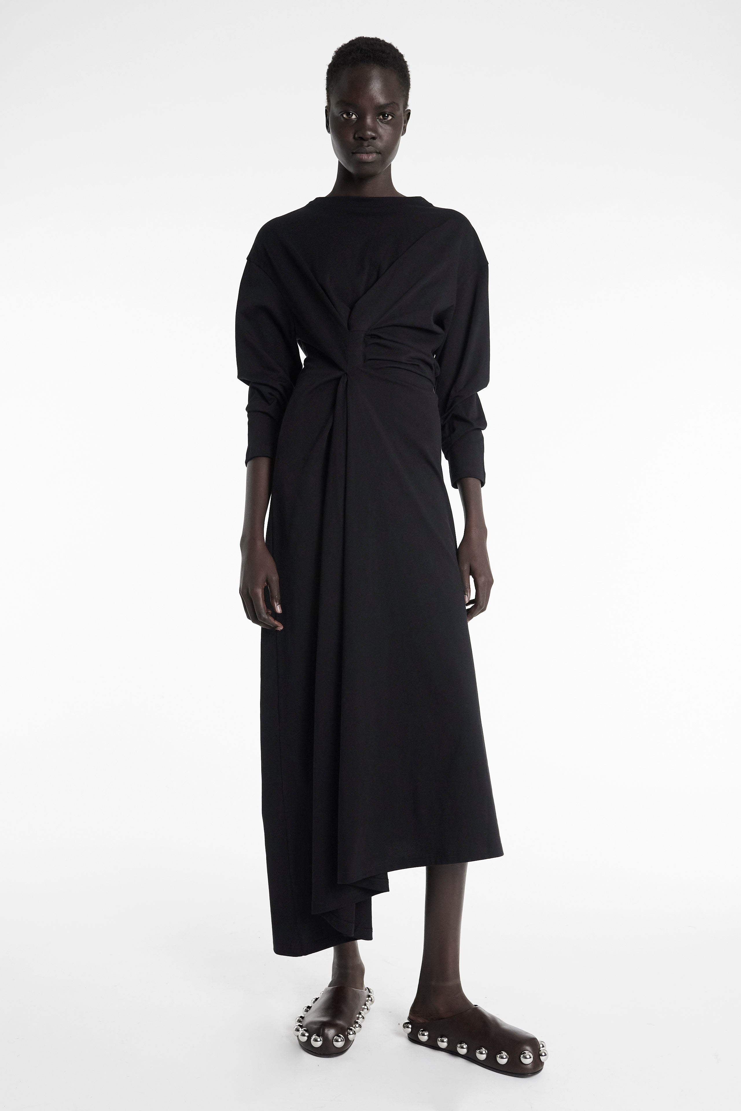 【OPEN YY】TRANSFORMATIVE KNOT DRESS, BLACK TRANSFORMATIVE KNOT DRESS, BLACK