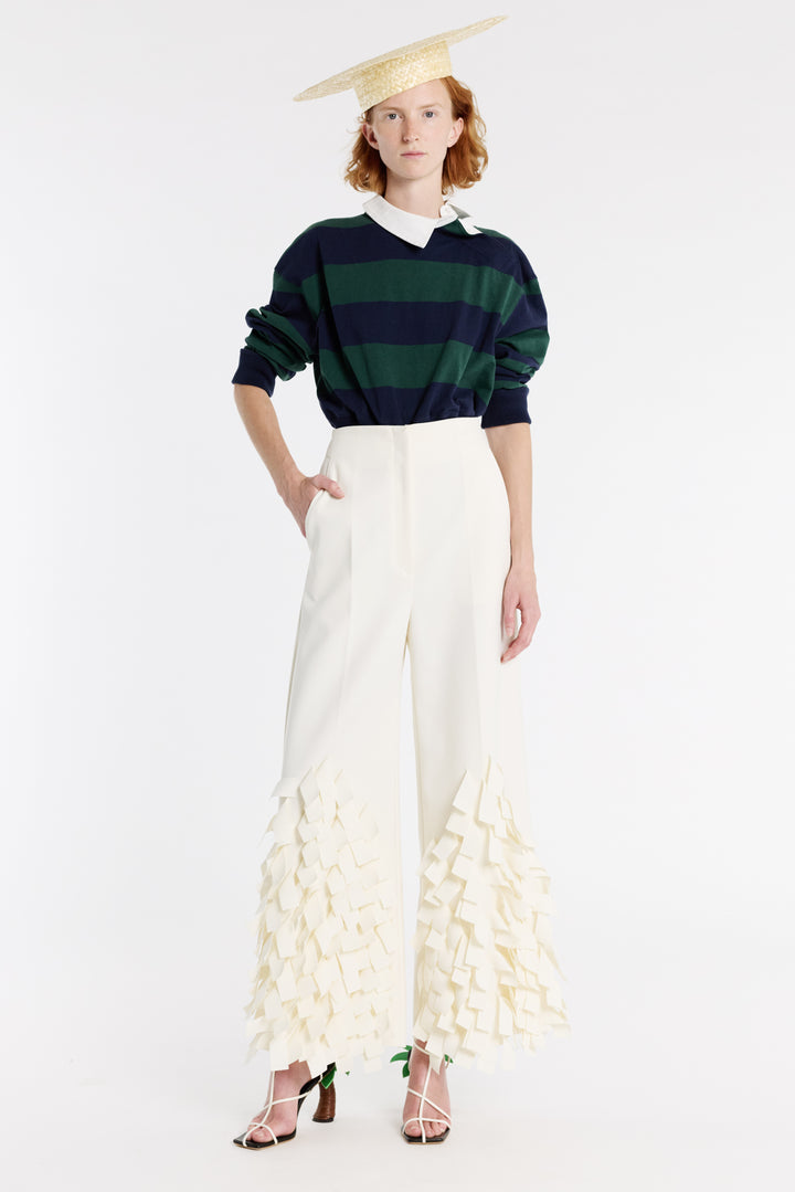 Culottes With Rectangle Detail Ivory