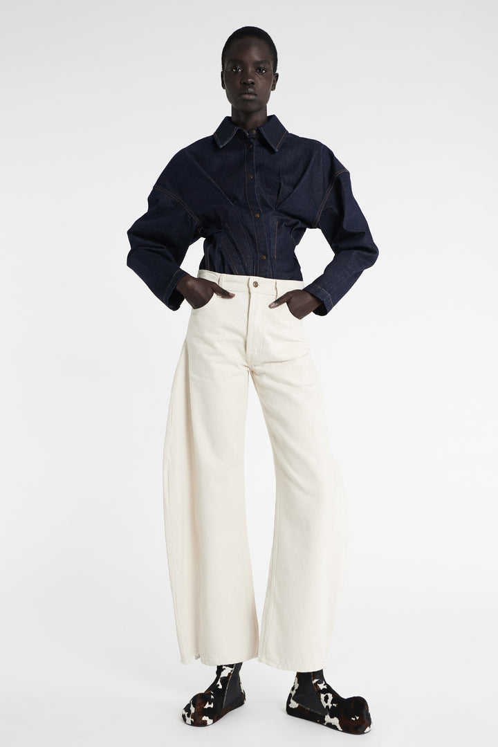 Rinse Wash Denim Shirt Indigo