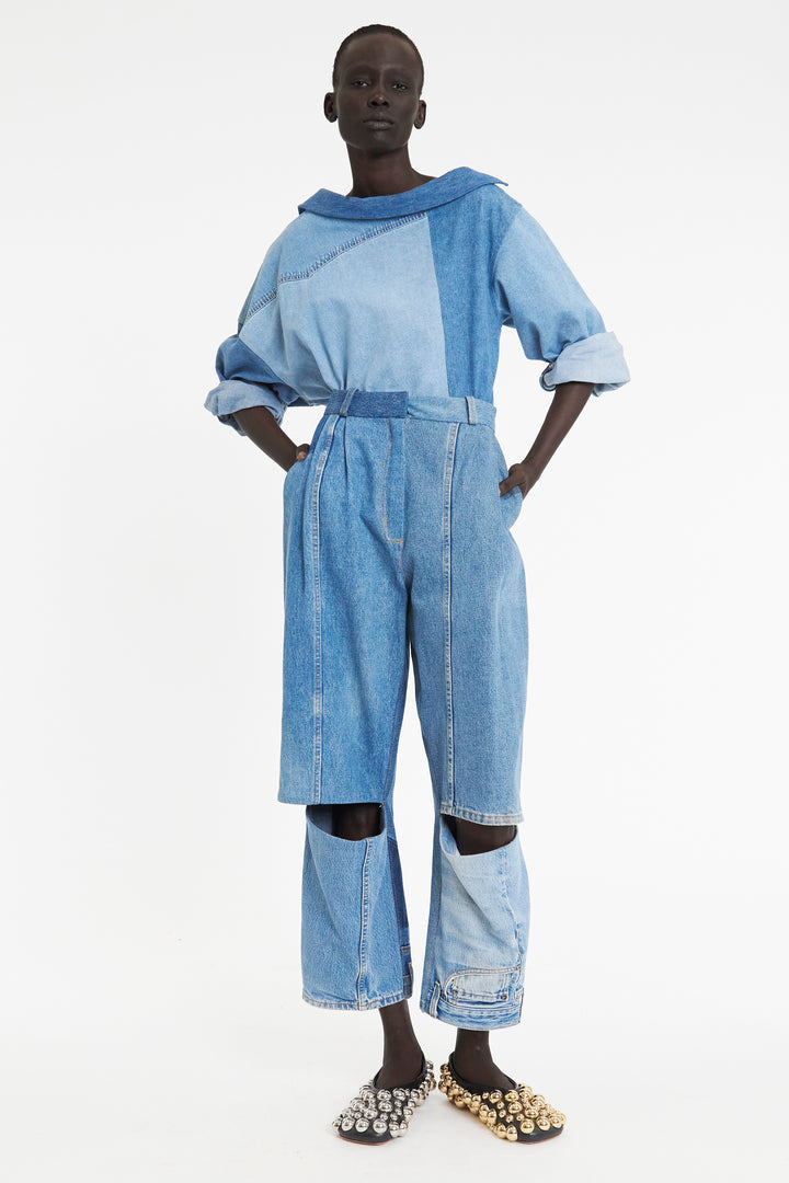 Upcycled Denim Jeans Blue