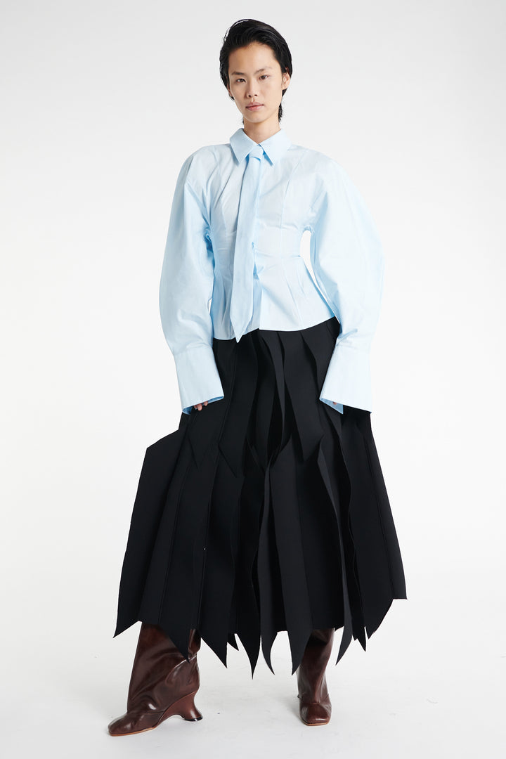 Puff Sleeve Shirt Light Blue