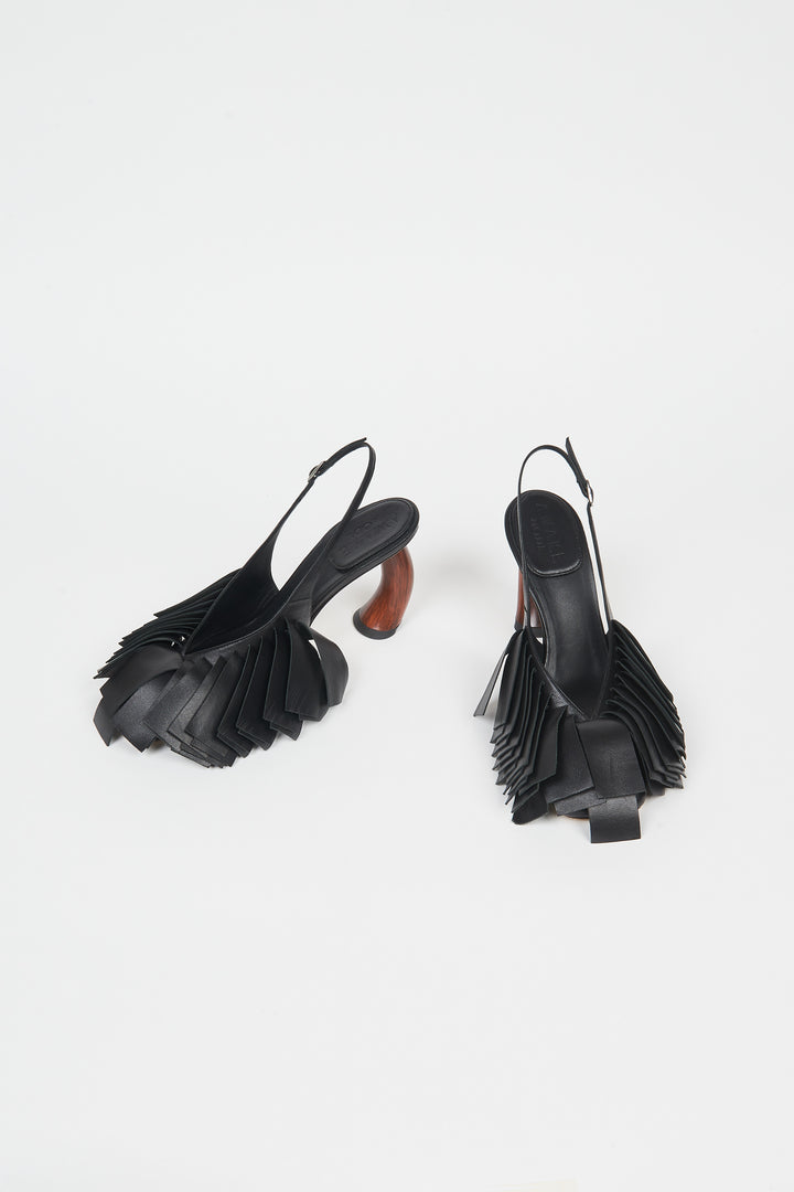 Greta Fringe Black