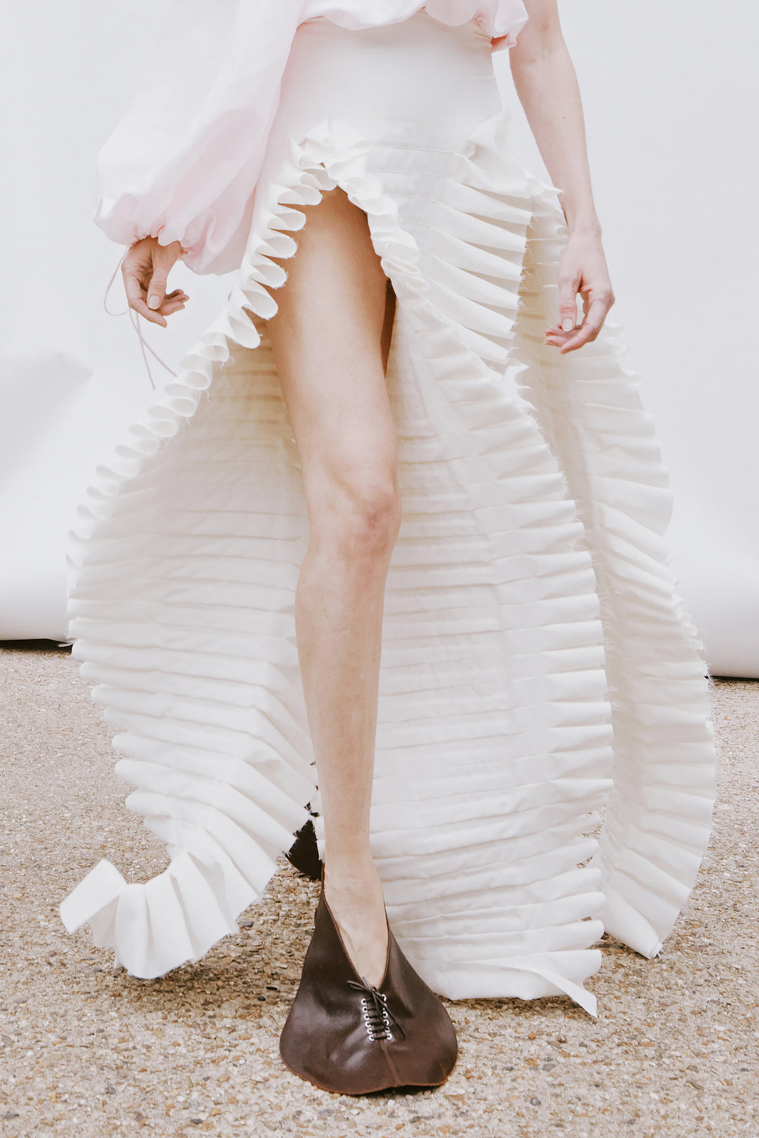 Laminary Skirt Off White