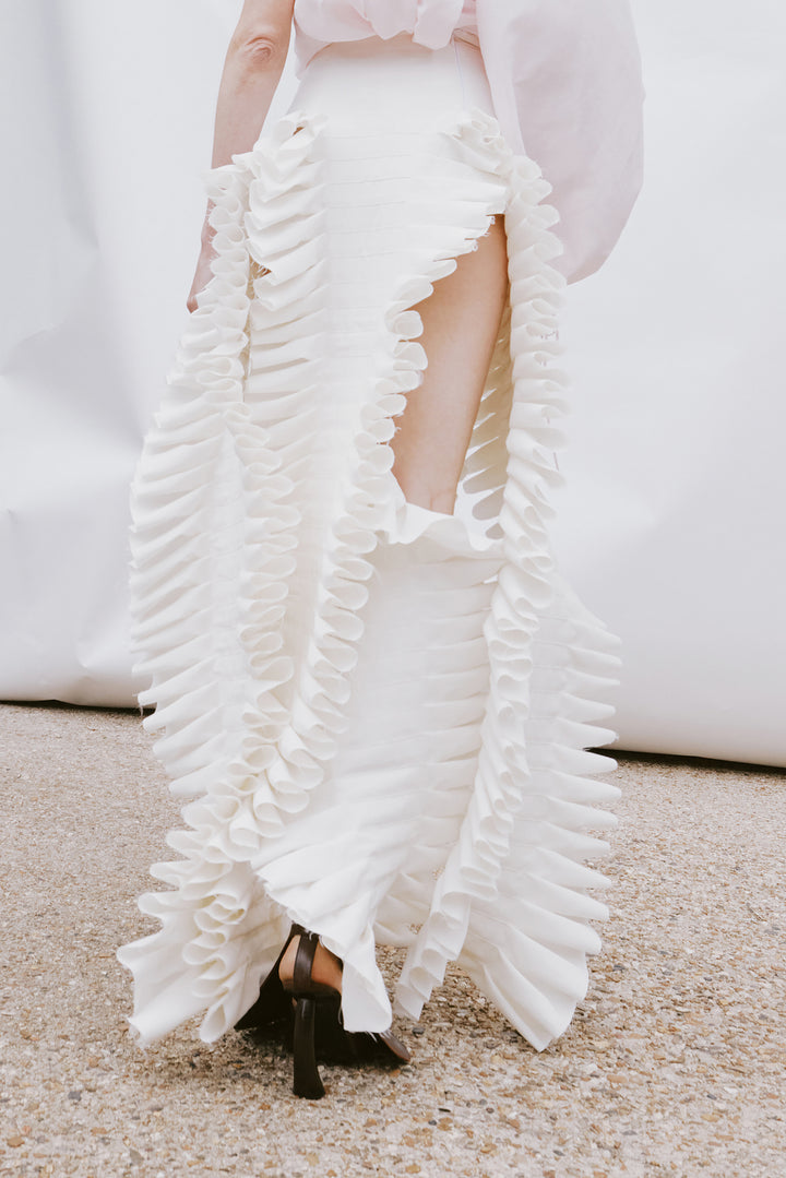Laminary Skirt Off White