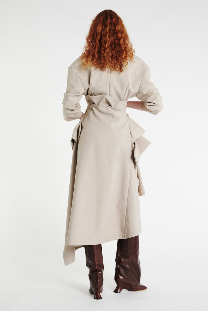 Shirt Skirt Beige Melange