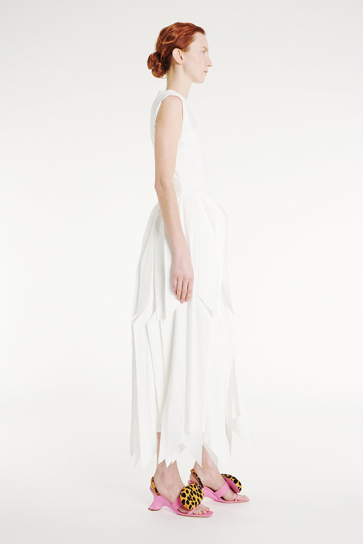 Dress With Panel White - Exclusive