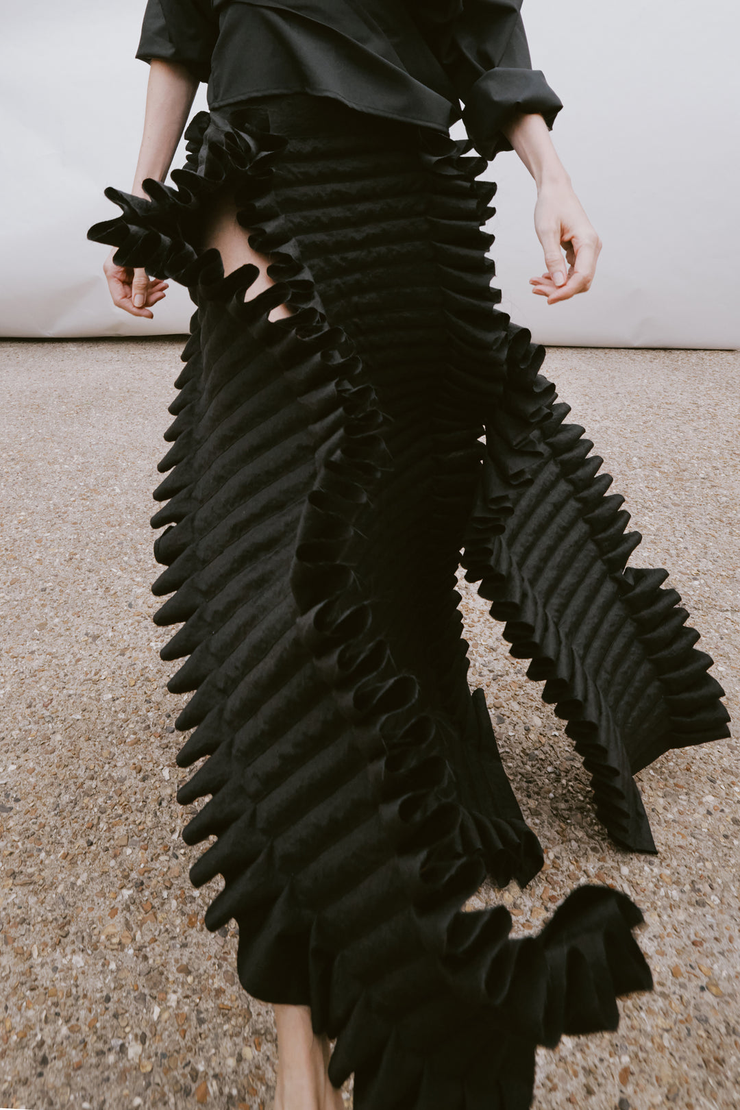 Laminary Skirt Black