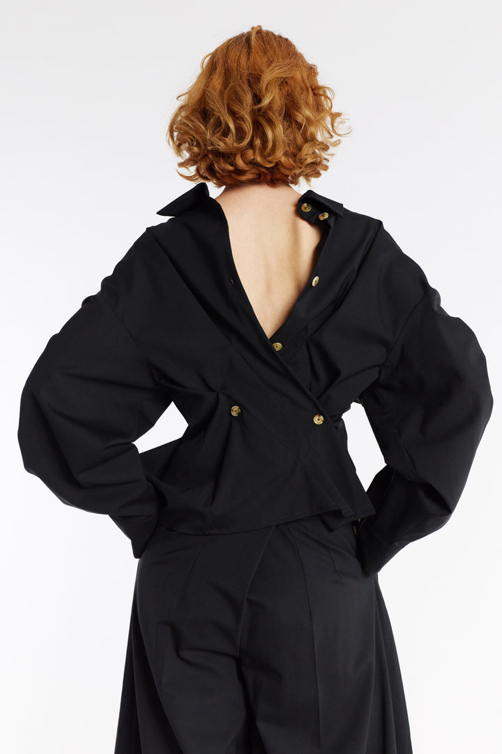 New Twisted Shirt Black