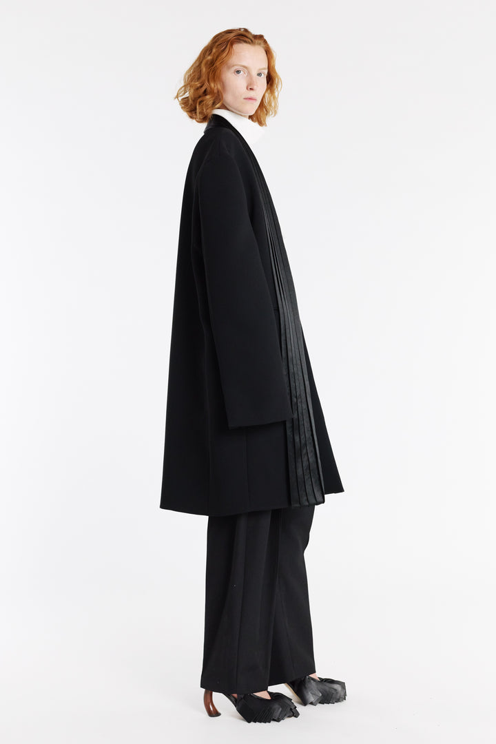 Cummerbund Collar Tuxedo Jacket Black