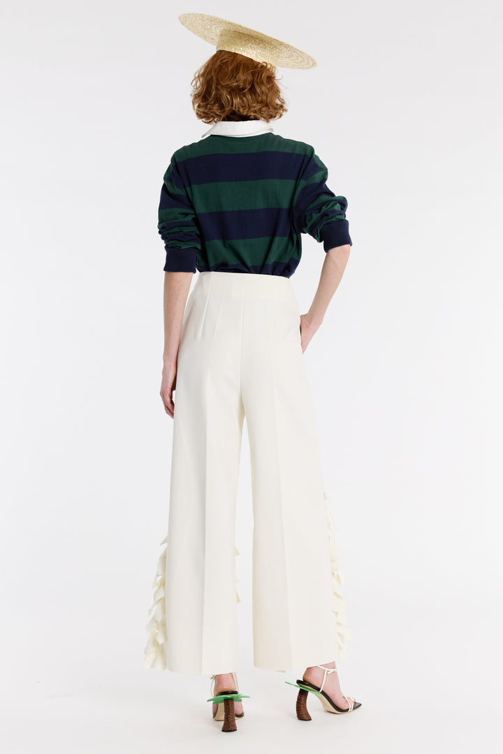 Culottes With Rectangle Detail Ivory
