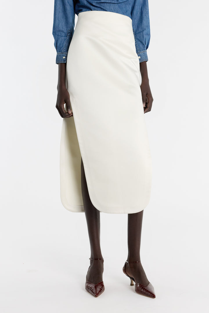 Slit Skirt Ivory