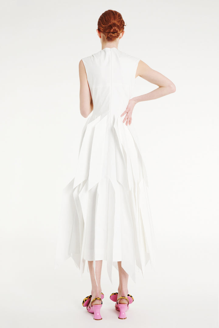 Dress With Panel White - Exclusive