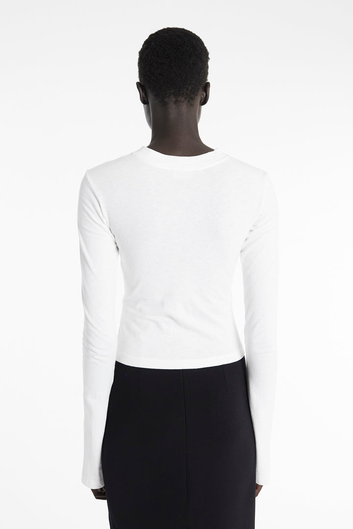売れ筋商品|||アウェイク モード Tシャツ レディース トップス OYSTER GRAPHIC LONG SLEEVE TEE - Long sleeved top - off white Oyster Long Sleeve Tee Off White | Luxury Womenswear