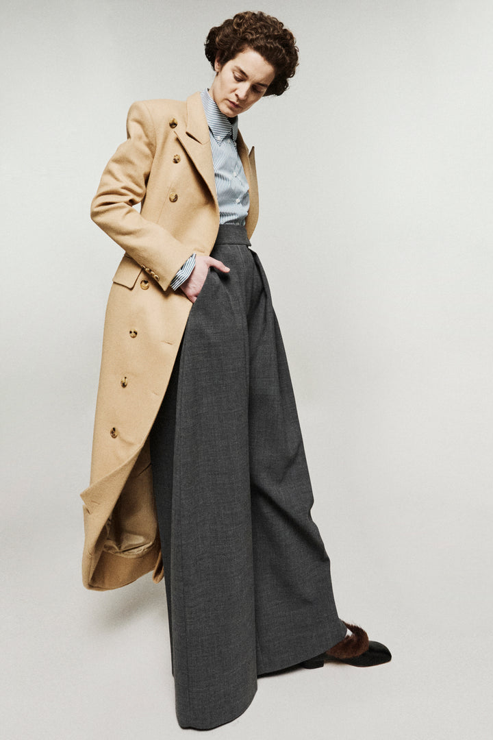 Leonore Rouned Loafer With Fur Black Brown