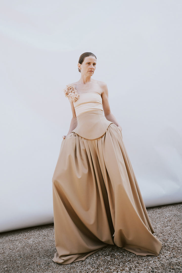 Bralette With Pom Pom Nude