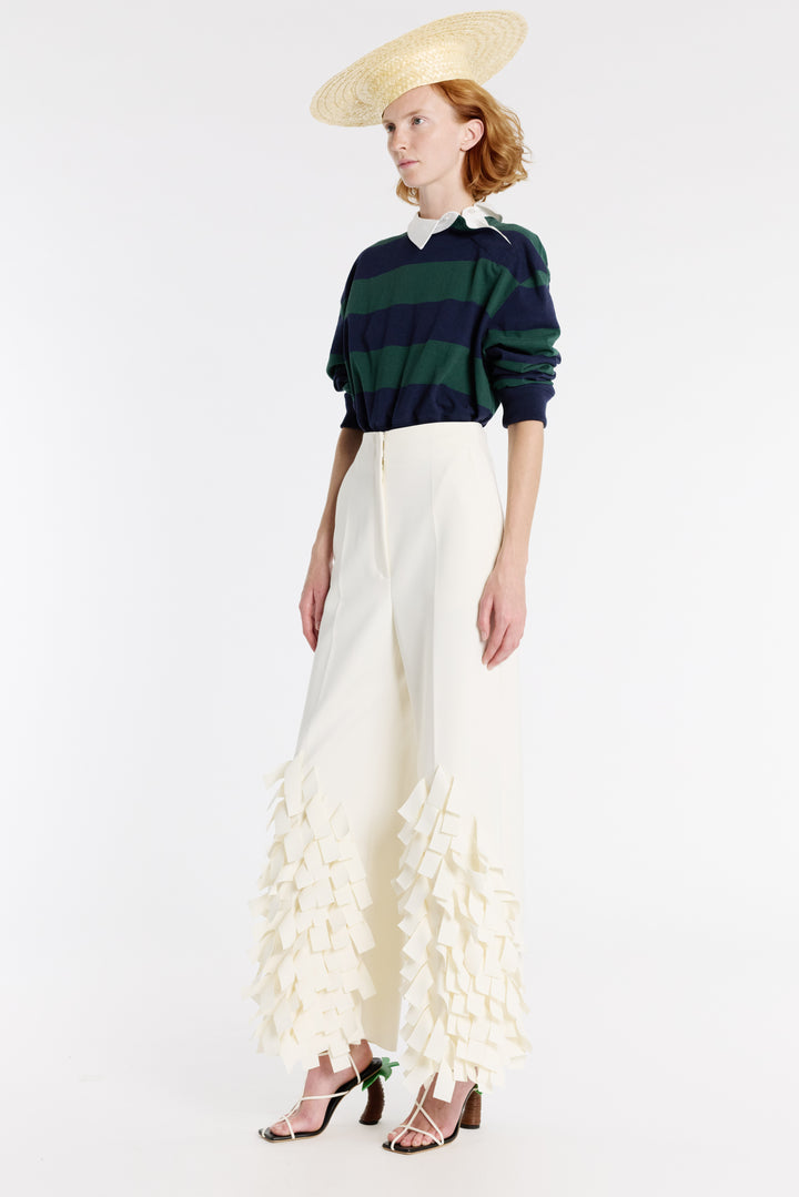 Culottes With Rectangle Detail Ivory