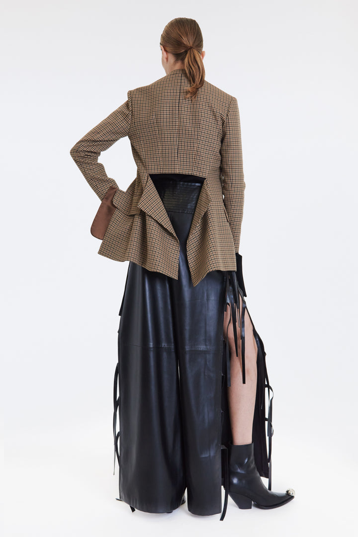 amel eco fur no collar jacket / black 毛皮/ファーコート
