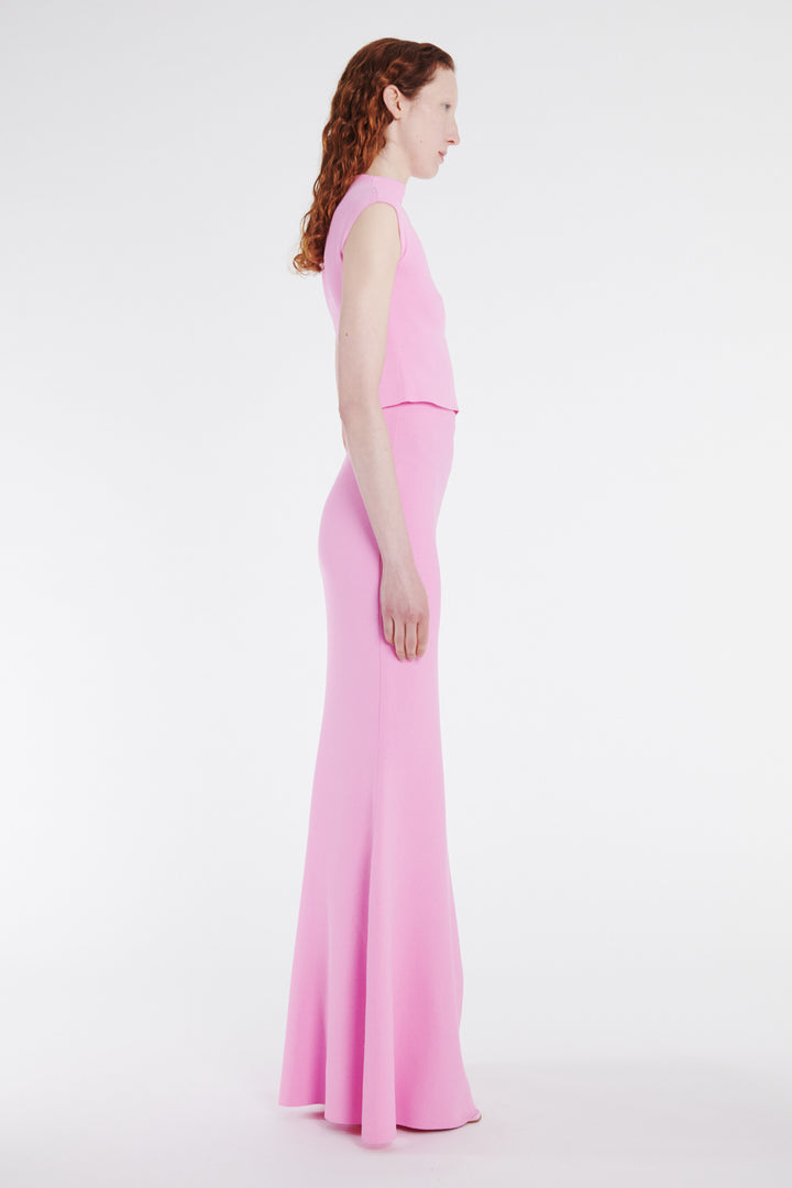 Knitted Sleeveless Top Pink