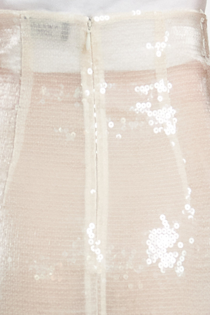 Sequined Skirt Ivory