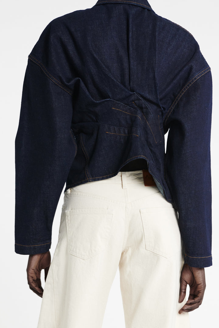 Rinse Wash Denim Shirt Indigo