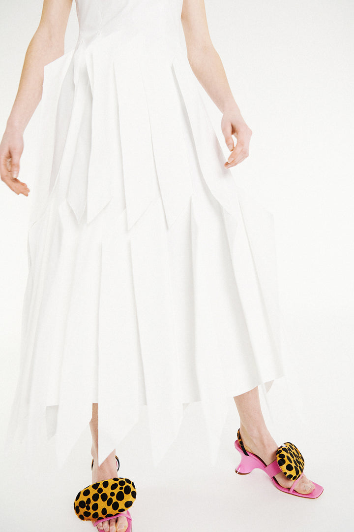 Dress With Panel White - Exclusive