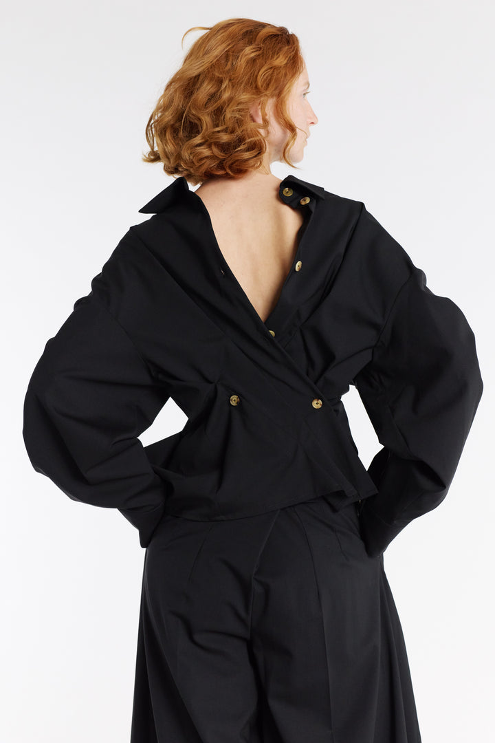 New Twisted Shirt Black