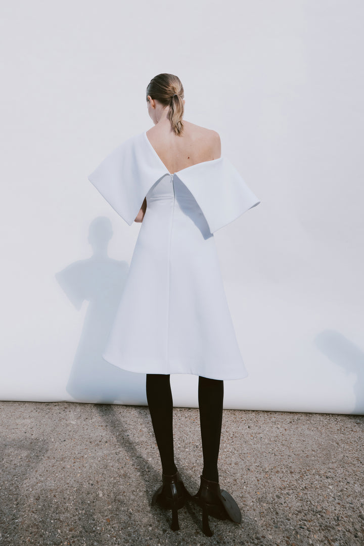 Big Collar Dress White
