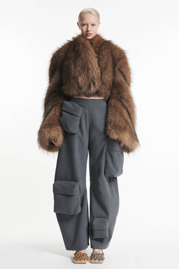 ☆お値下げ☆THINK FUR ・Curly Eco Fur Jacket ジャケット