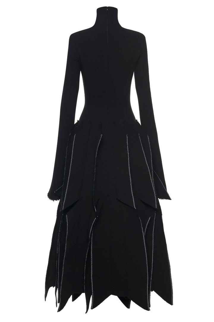 Dress With Panels Black