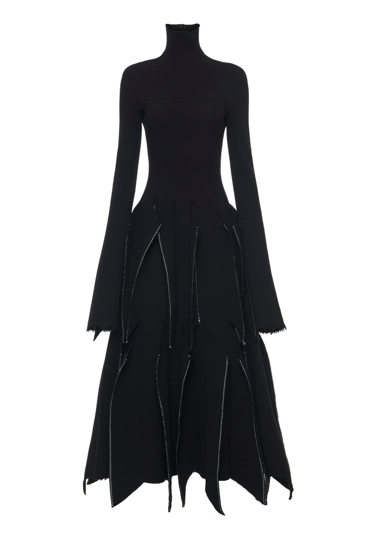 Dress With Panels Black