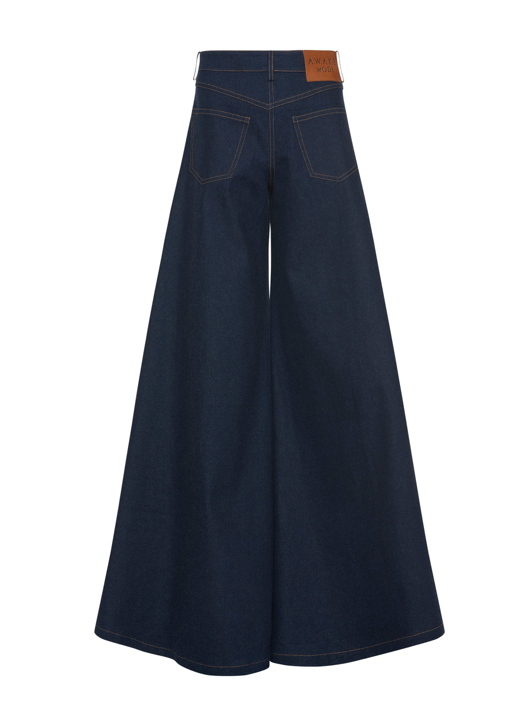 Wide Leg Denim Indigo Rinse Wash