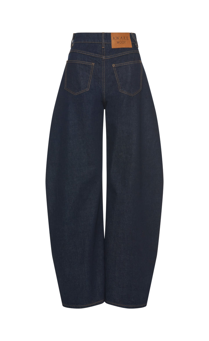 Rounded Jeans Indigo Rinse Wash