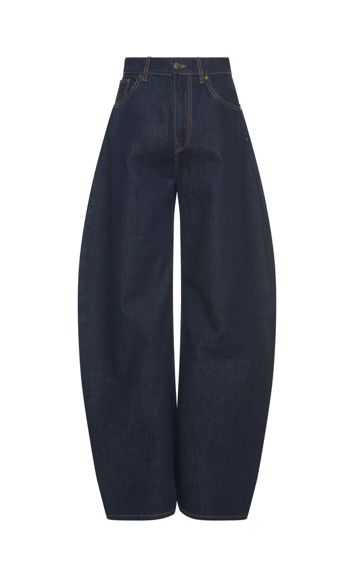 Rounded Jeans Indigo Rinse Wash