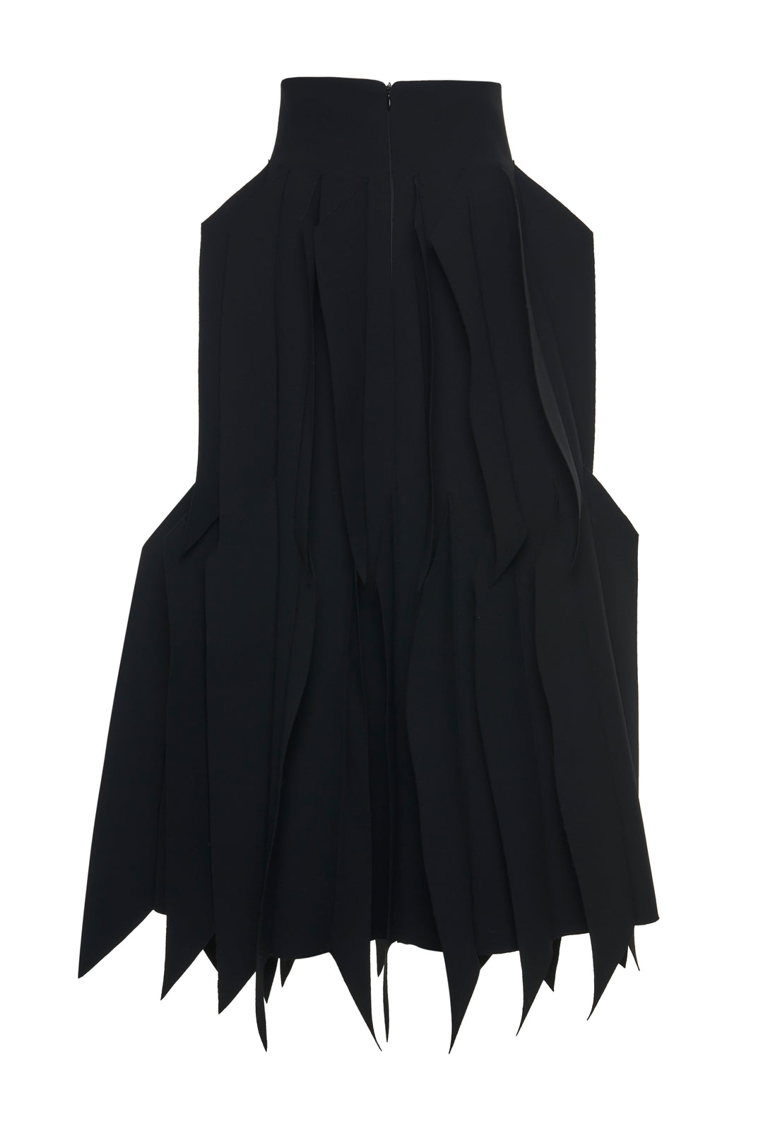 Skirt With Panel Applique Black