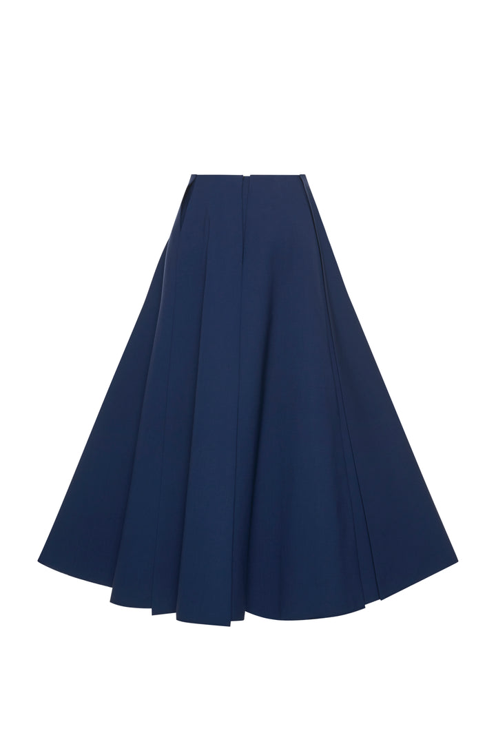 Pleated Skirt Navy