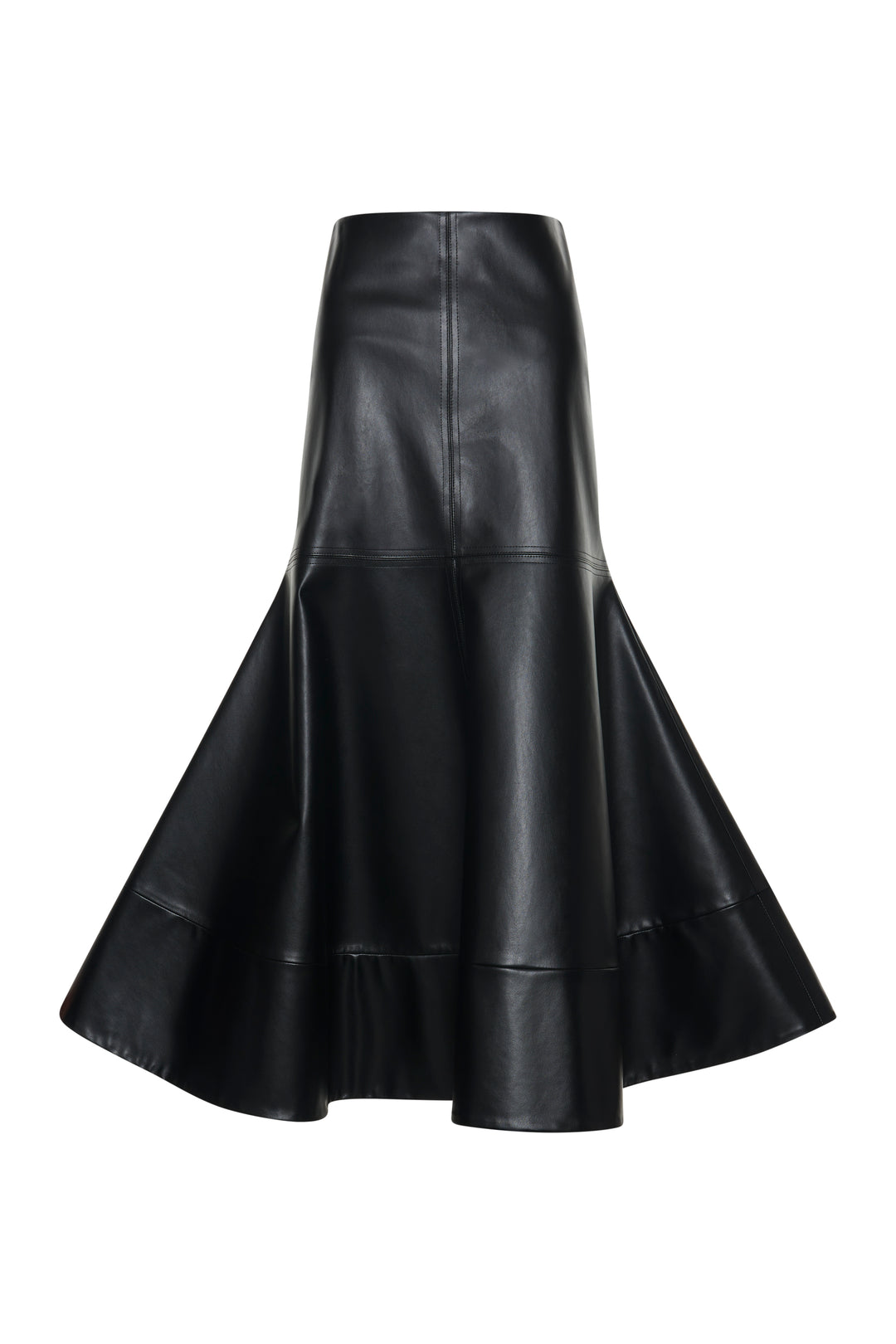 Flared Hem Skirt Black