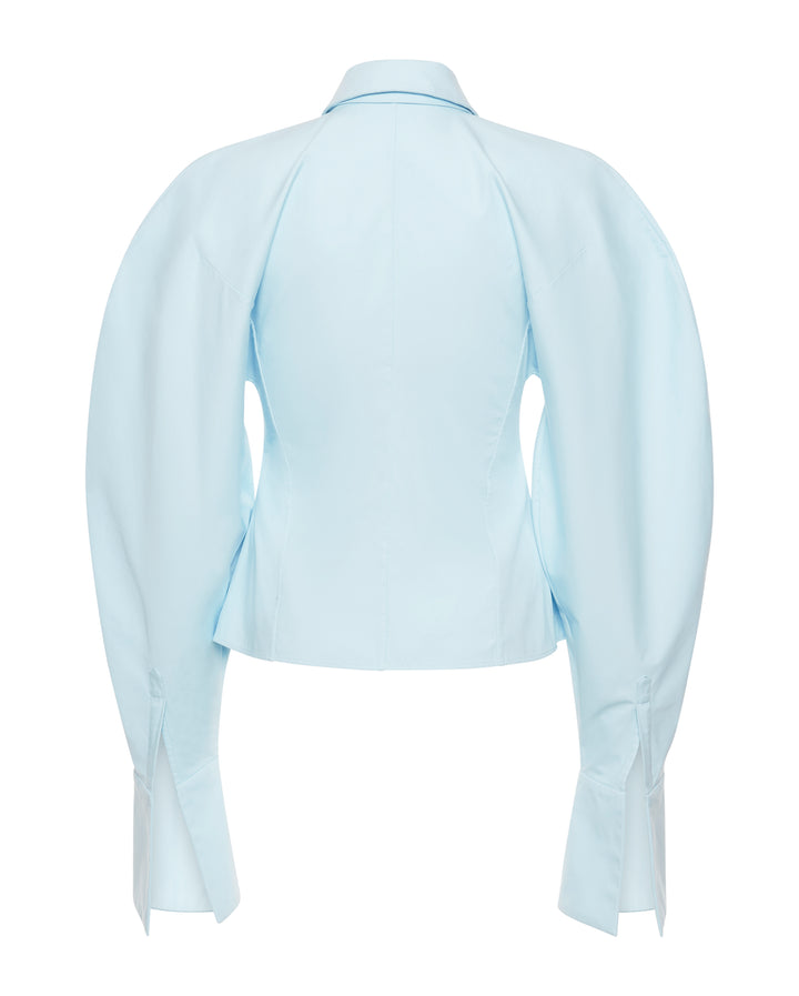 Puff Sleeve Shirt Light Blue