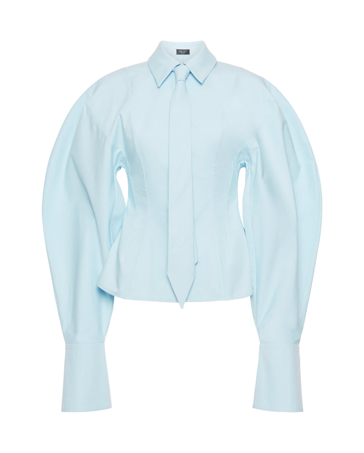 Puff Sleeve Shirt Light Blue