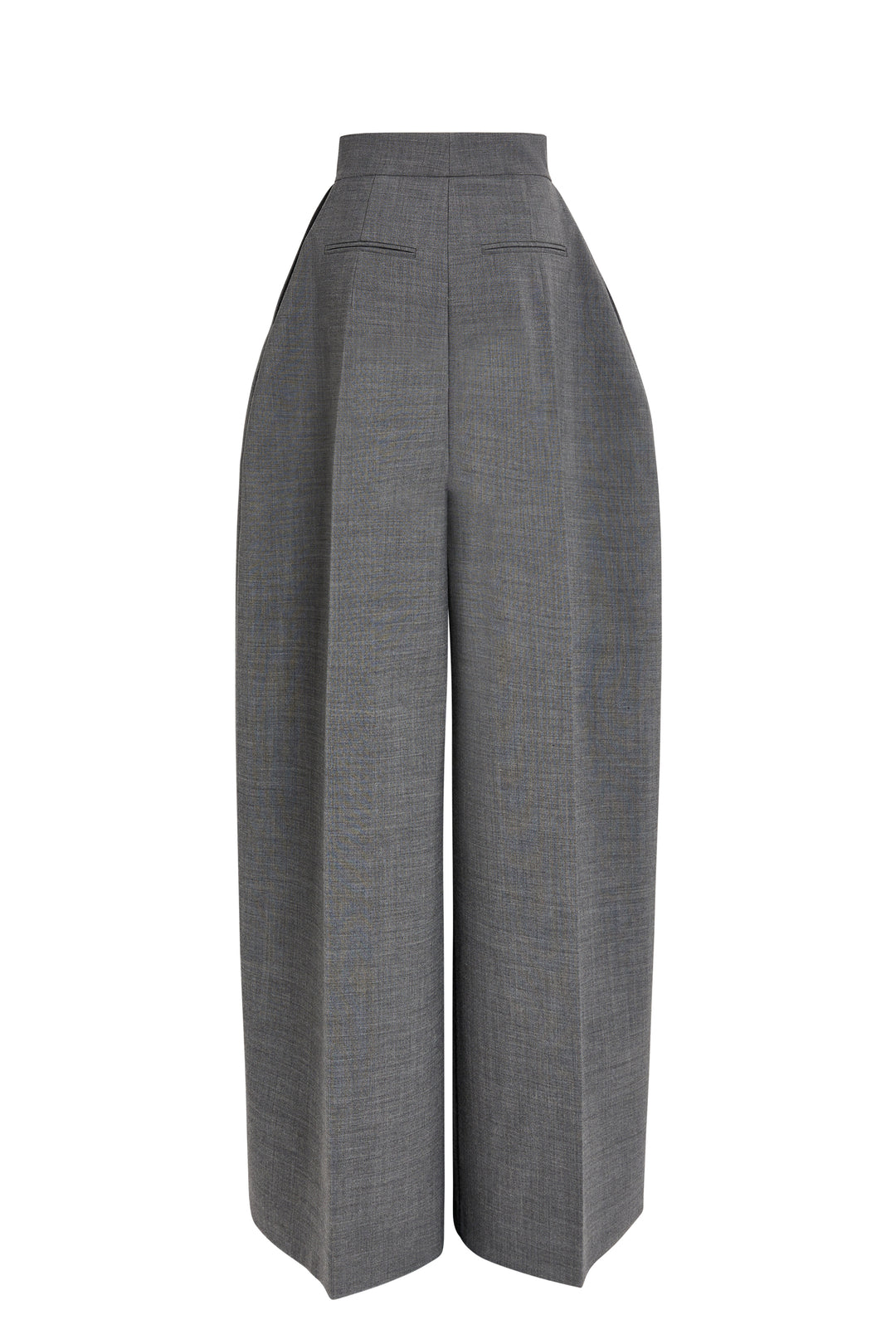 Rounded Tailored Trousers Grey