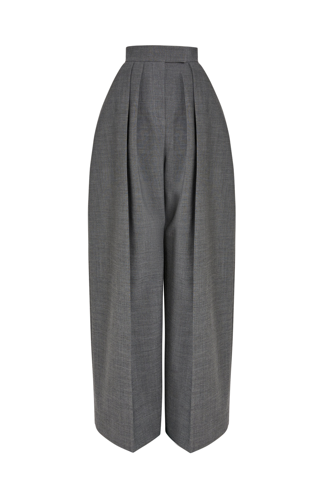 Rounded Tailored Trousers Grey