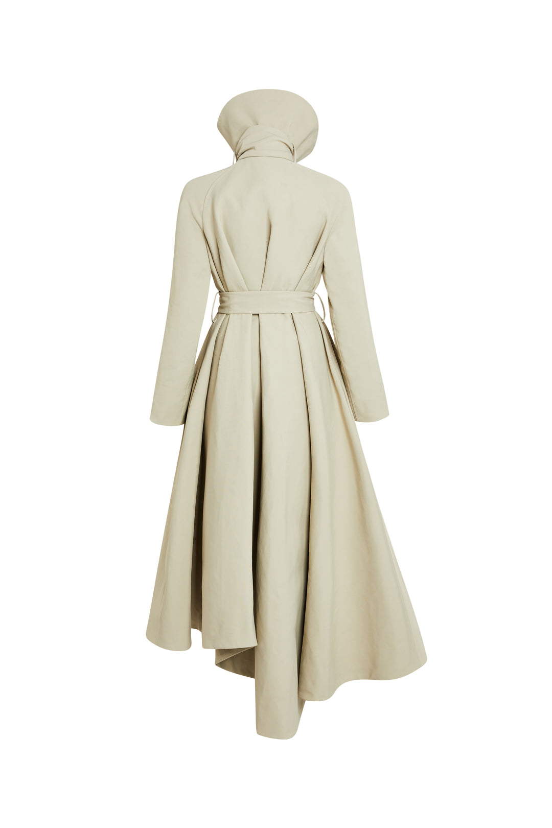Flared Belted Trench Coat Light Khaki