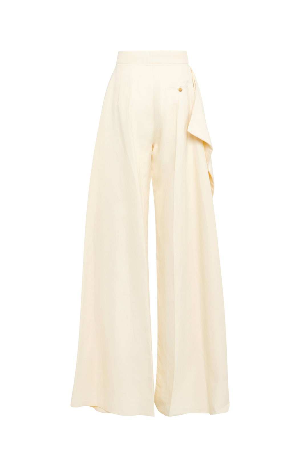 Slit Knee Trousers Ivory