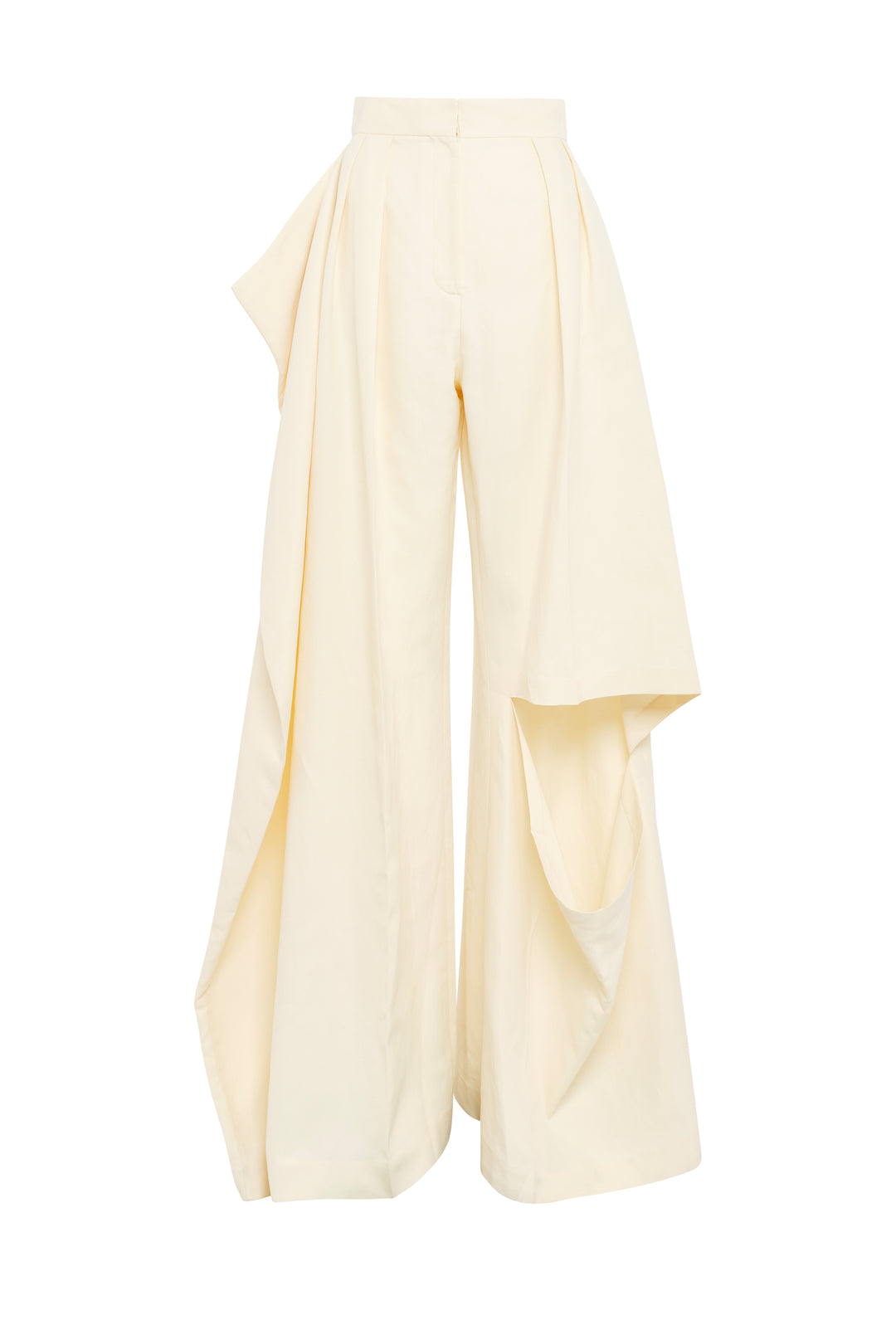 Slit Knee Trousers Ivory