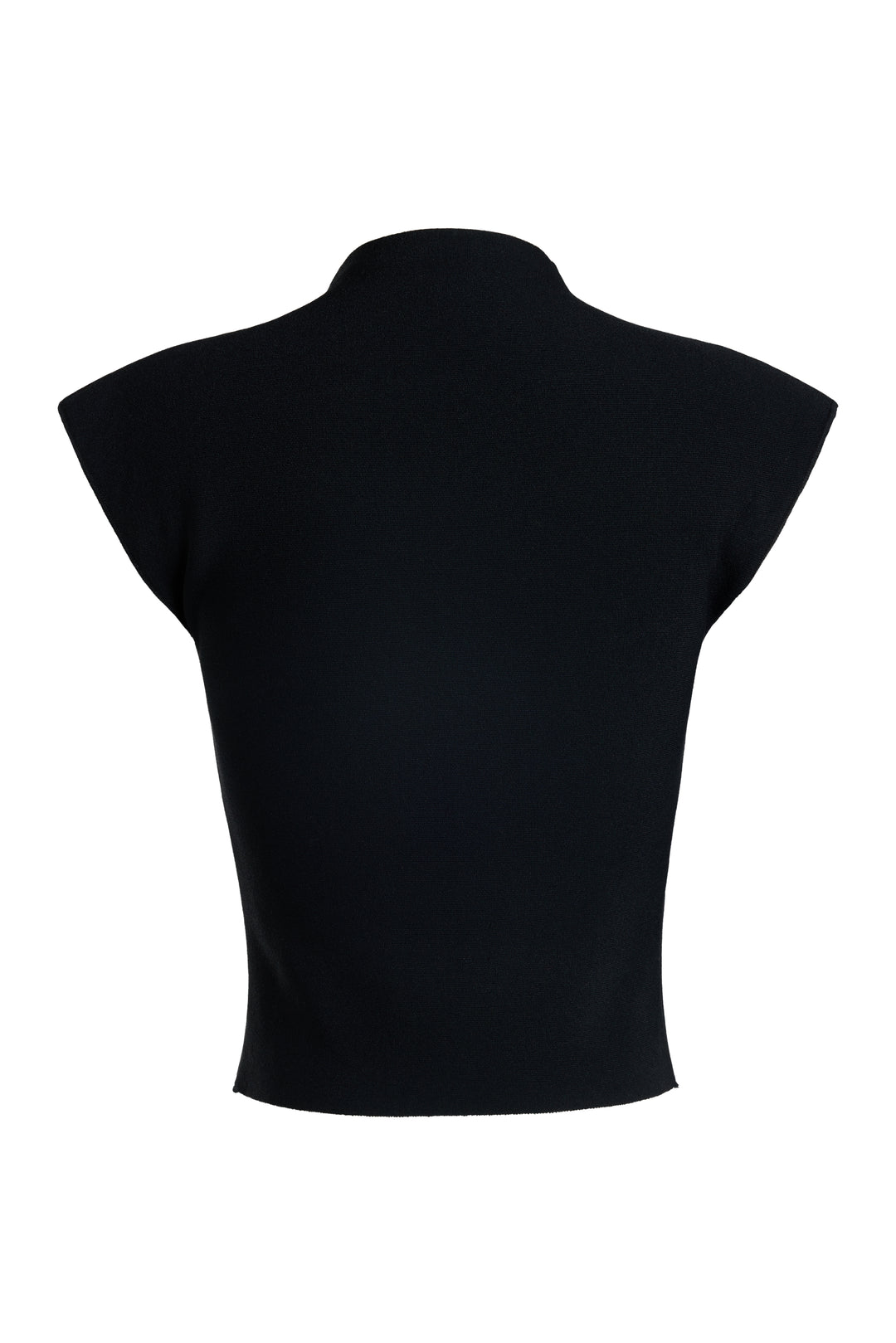 Knitted Sleeveless Top Black