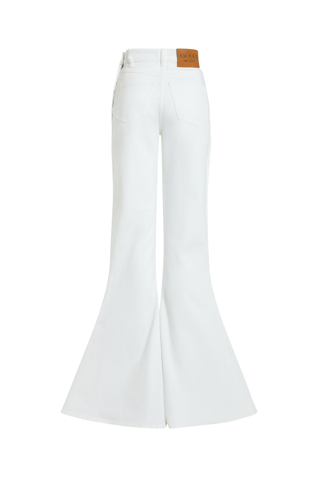 Flared Mirror Jeans White