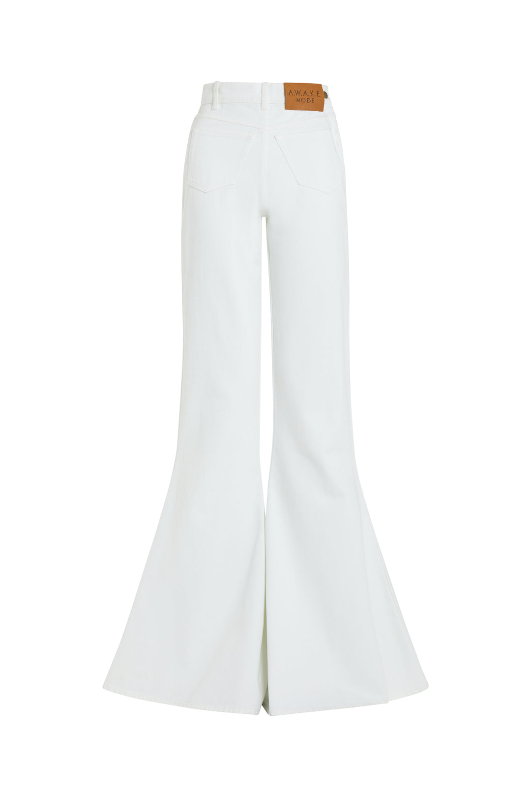 Flared Mirror Jeans White