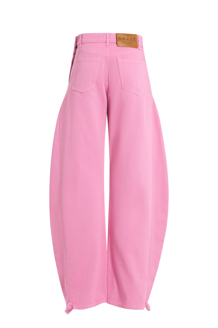 Mirror Jeans With Side Inserts Pink