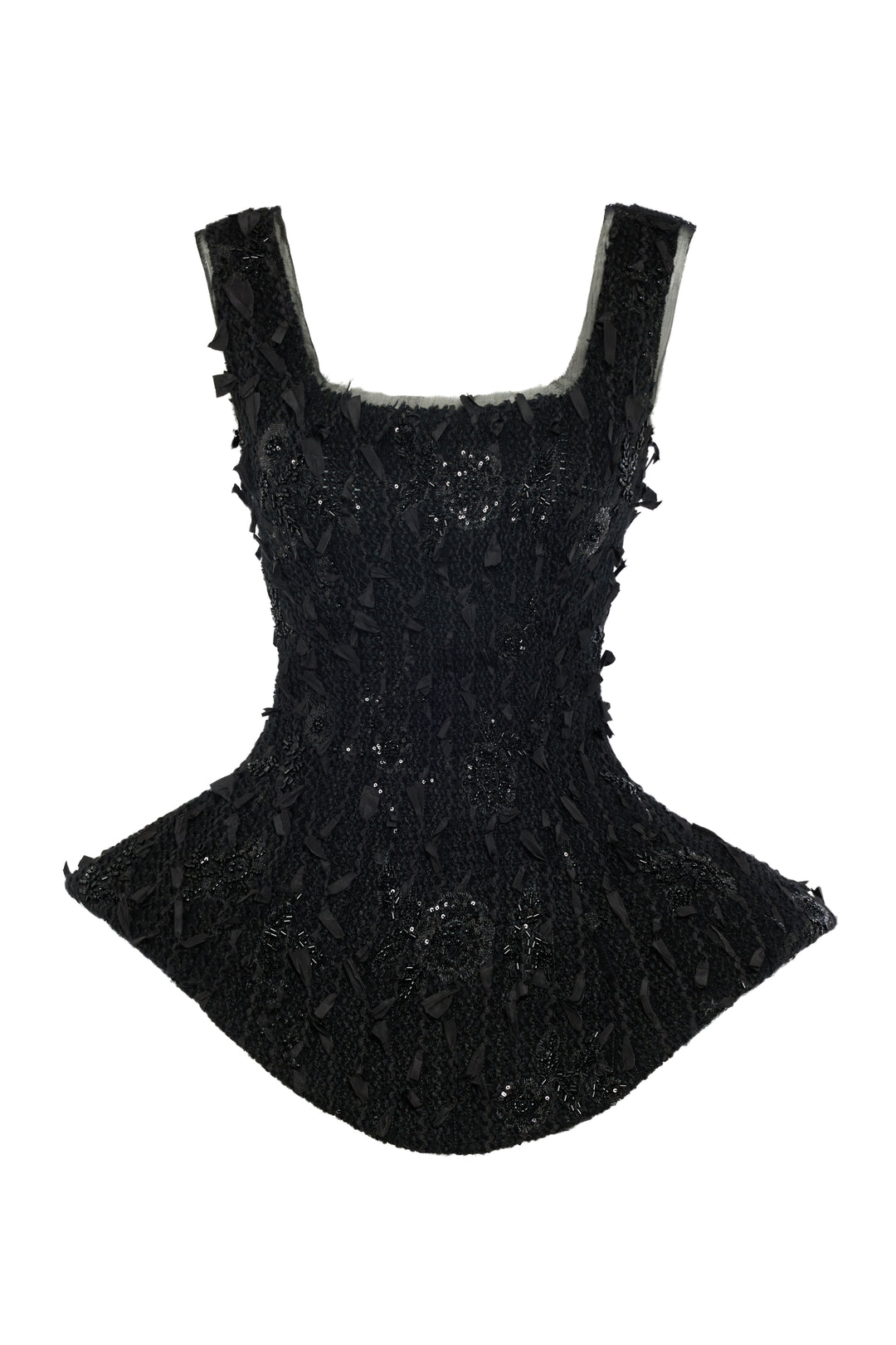 Basque Ballerina Top Black