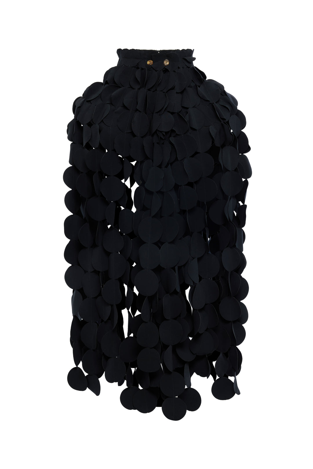 Basque Multicircle Skirt Black
