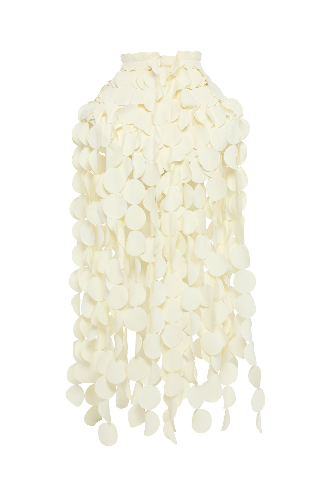 Basque Multicircle Skirt Ivory